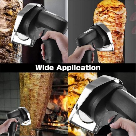 Commercial Doner Kebab Electric Gyros Knife Shawarma Machine Handheld Roast Meat Cutting Machine Gyro Knife,2800RPM for Cutting Turkish Kebab Lamb Turkey,BlackCorded B0B55S4MLY