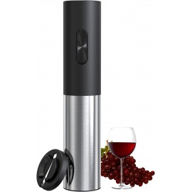 COKUNST Electric Wine Bottle Openers  Reusable Wine Corkscrew Opener with Foil Cutter Battery Operated Stainless Steel Wine Remover for Home Kitchen Party Bar Restaurant B09QCRNNK7