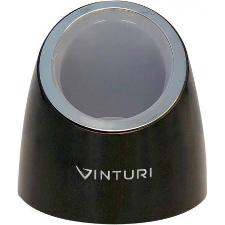 Vinturi Electric Rechargeable Wine Opener with Base and Foil Cutter Silver B01EUSYEZO