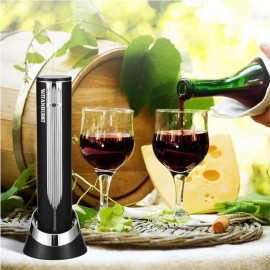 WITANHURST Electric Wine Opener Kit Rechargeable Wine Bottle Opener Set Cordless Automatic Corkscrew Gifts for Women And Men with Built-in Foil Cutter Charging Stand USB Charger Cable Gold B07TRYBQFN