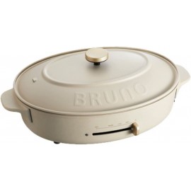 BRUNO Oval Hot Plate Electric Griddle BOE053-GRG GREGE【Japan Domestic Genuine Products】【Ships from Japan】 B07NCX7CTJ