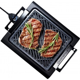 Granitestone Indoor Electric Smoke-Less Grill with Cool-touch handles and adjustable Temperature Dial Nonstick PFOA-Free Black 16 x 14" As Seen On TV B07SZ3VSM5