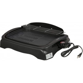 Tayama TG-863XL Non-Stick Electric Grill Ribbed and Solid Surface Large Black B07JPLL7JS
