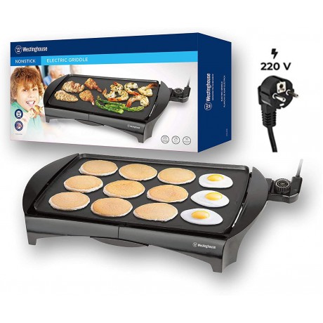 Westinghouse 220 volt griddle Family Size grill 220 Volts WKGL2456 220v 240 volts NOT FOR USE IN USA B08FVFRQJM