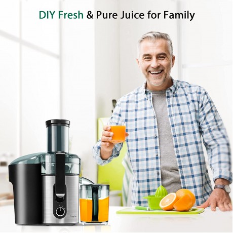 Juicer Machines Large Juicer Machines Vegetable and Fruit with 3” Feed Chute BPA Free 800W Motor Juice Maker Detachable Juice Extractor Easy to Clean Orange Juicer Brush Included B08CXH13FB