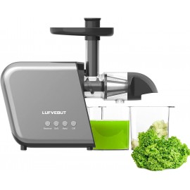 Juicer Machines Slow Masticating Cold Press Juicer Vegetables and Fruits Juice Extractor Easy to Clean Quiet Juicer BPA-Free,with Reverse Function High Yield for Celery Carrot Kale Ginger Home Use B08L7NZM69