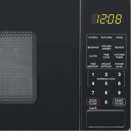 0.7 Cu ft Capacity Countertop Microwave Oven Black B0B33WXV68