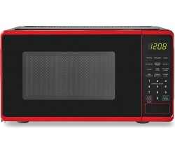 0.7 Cu ft Capacity Countertop Microwave Oven Red B 