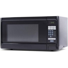 Countertop 1.1 Cubic Feet Microwave Oven 1000 Watt Black Front with Black Cabinet B0B3M86XM9