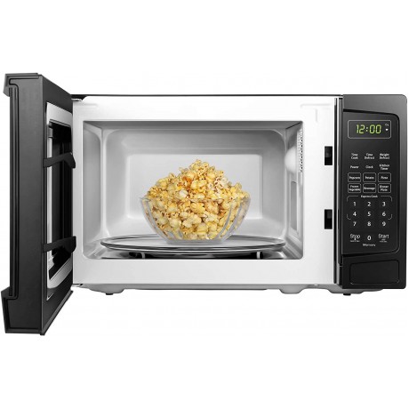 Danby DBMW1120BBB 1.1 Cu.Ft. Countertop Microwave In Black 1000 Watts Family Size Microwave With Push Button Door B08555W3LY