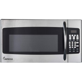 Impecca 1.6 cu. ft. Over-the-Range 30” Microwave 1000 Watts with Surface Light 2 Speed Vent System Touchpad Controls Digital Clock Timer LED Display and Child Lock Stainless Steel B08CGFS7SH