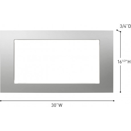 Panasonic NN-TK73LSS 30-inch Trim Kit for 1.6 cu ft Microwave Ovens Stainless Steel B089CH9396