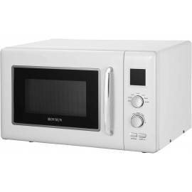 ROVSUN 0.9 Cu.ft Retro Countertop Microwave Oven 900W 5 Micro Power Auto Cooking & Delayed Start Function with Glass Turntable Viewing Window Child Lock ETL Certificated White B08QJFK97H