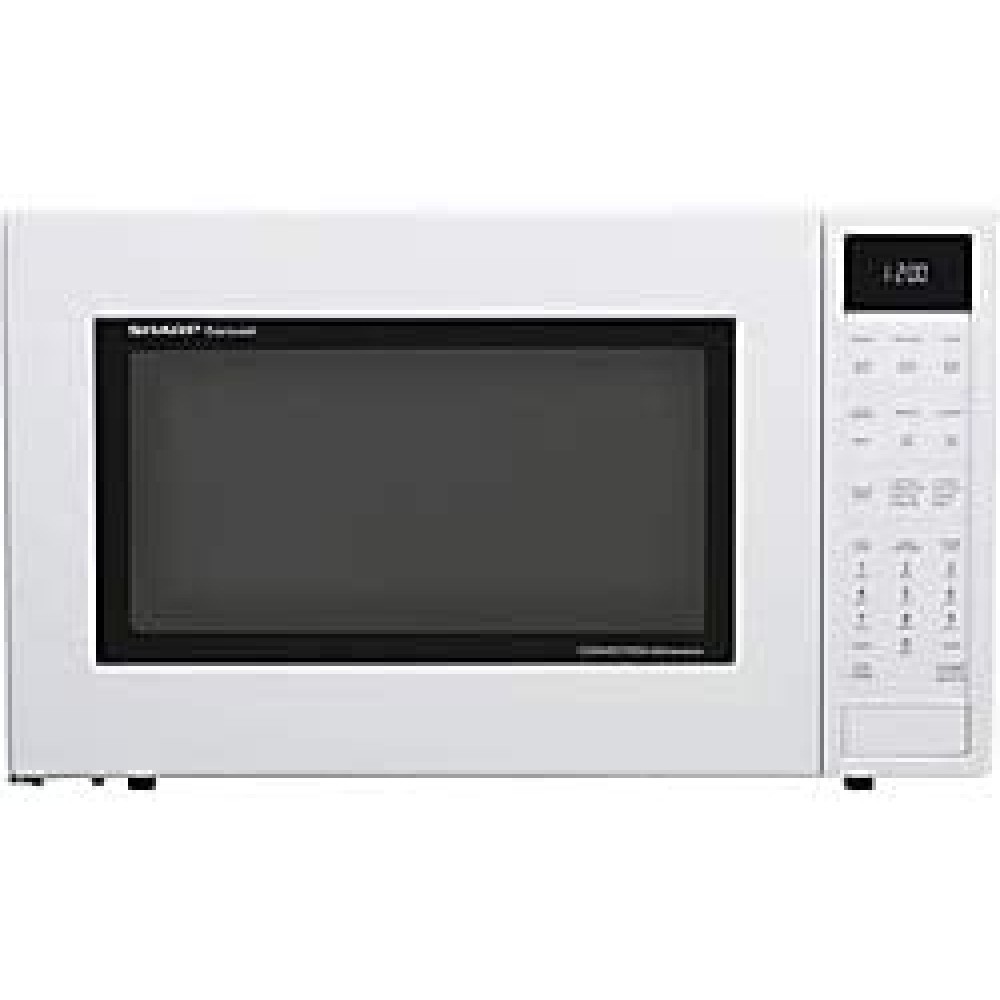 Sharp SMC1585BW 1.5 cu. ft. Microwave Oven with Convection Cooking Auto Defrost in White B01JSBRT00