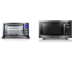 Toshiba AC25CEW-BS Digital Toaster Oven & EM131A5C 