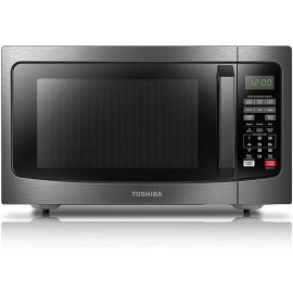 Toshiba EM131A5C-BS Microwave Oven with Smart Sensor Easy Clean Interior ECO Mode and Sound On Off 1.2 Cu Ft Black Stainless Steel B071WCB1T6