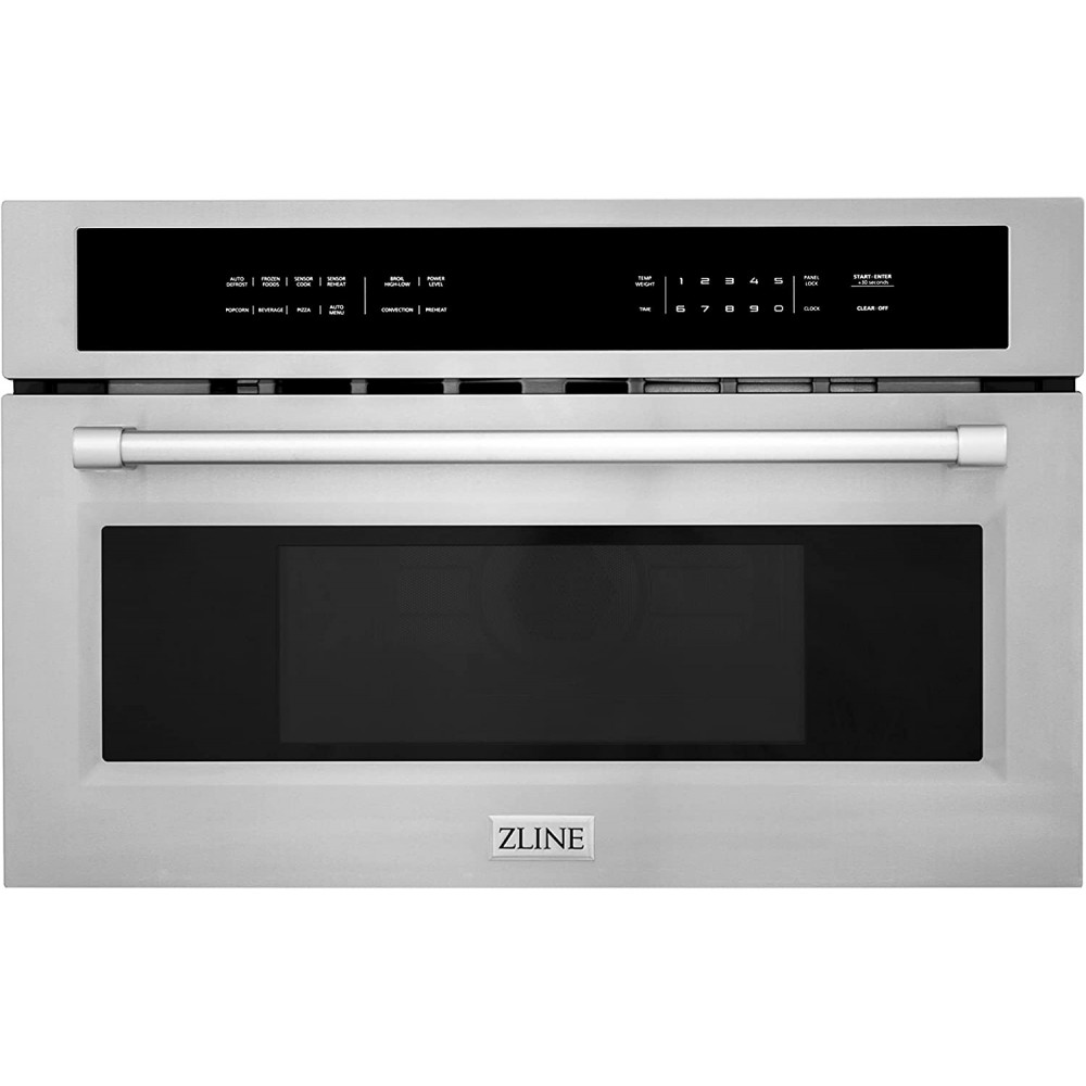 ZLINE 30 Inch wide 1.6 cu ft. Built-in Convection Microwave Oven in Stainless Steel with Speed and Sensor Cooking B09LWVWSSW