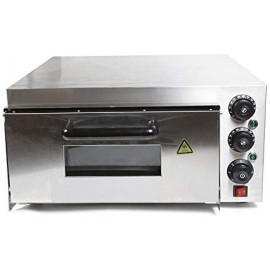 2Kw Pizza Oven Single Layer Us 110V,Commercial Electric Pizza Oven Stainless Steel Bread Cooking 2000W Single Deck Hotel Bakery Equipment 2Kw For Toaster Usa Professional High Efficiency Stone Kitchen B082XNQCHN