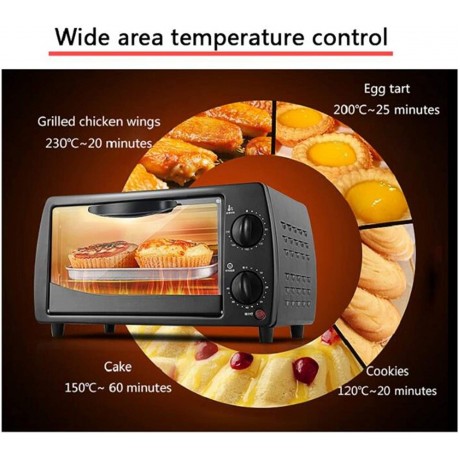 9L Mini Electric Pizza Oven 2 Layers Baking Oven Home Pizza Baking Tools for Cakes Chicken Cookies Temperature and Timing Control B08R2P7XHP