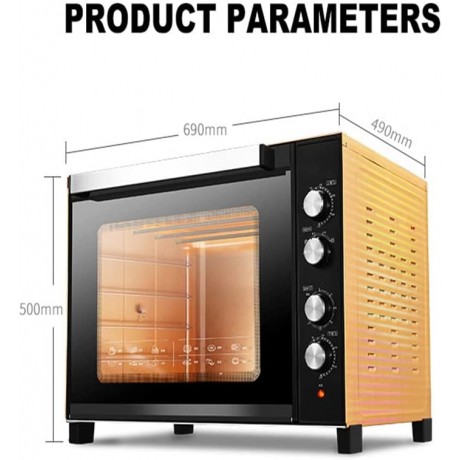 ALOW Houshold Electric Oven Pizza Oven Commercial Electric Oven 100L Cake Bread Large Pizza Hot Air Stove B09Q157GL8