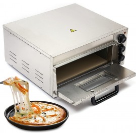 Commercial Pizza Oven Countertop,110V 2000W Stainless Steel Electric Pizza Oven B09N1M5NQ2