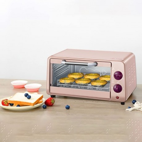 HKO Mini Household Electric Oven Multifunction Pizza Cake Baking Grill Stove 30 Minutes Timer Toaster 2 Layers oven B09WMW3NFG