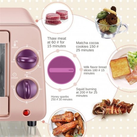 HKO Mini Household Electric Oven Multifunction Pizza Cake Baking Grill Stove 30 Minutes Timer Toaster 2 Layers oven B09WMW3NFG