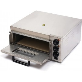 TBVECHI Pizza Oven Electric 2000W Commercial Pizza Roaster Single Deck for 12"-14" Pizza Timer Setting Fast Heat Up Temperature Control Window Observation Suitable for Pizza Shop Restaurant Home Use 110V B0972P5C9R