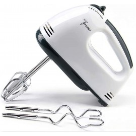Best Hand Mixer Electric Whisk,7-Speed Hand Mixer electric with Turbo Handheld Kitchen Mixer Electeic Beaters,Stainless Steel Egg Whisk with Egg Sticks and Dough Hooks White B089LV767X