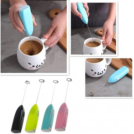 DuJingRui Household Electric Handheld Kitchen Tool Egg Beater Mini Electric Mixers,Drink Mixer,Rotatable Angle Hand Kitchen Mixer for Coffee Black,1pcs B09SGDGL6L