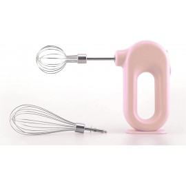 Wynboop MINI Household Cordless Electric Hand Mixer,USB Rechargable Handheld Egg Beater with 2 Detachable Stir Whisks 4 Speed Modes,Baking At Home For Kitchen,Lightweight PortablePink B09DWXY3MP
