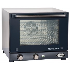 Cadco OV-003 Compact Quarter Size Convection Oven with Manual Controls 120-Volt 1450-Watt Stainless Black B0073UR364