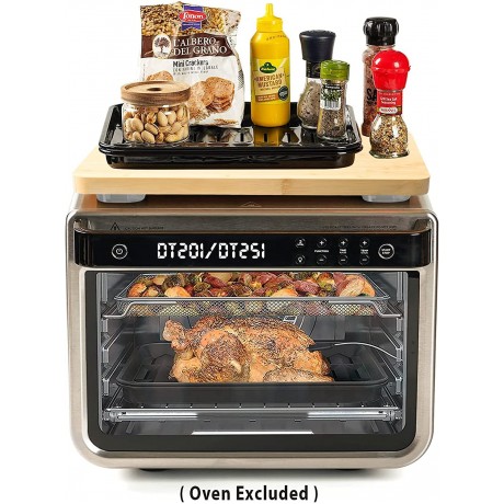 Cutting board for Convection Toaster Oven Compatible with Ninja DT201 DT251 Foodi Air Fryer with Heat Resistant Non-Skid Silicone Feet Protects Cabinets Cupboard,Creates Storage Space 16.3x13.1in B0B27WPZ9C