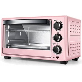 Toaster Oven Mini Oven 25 L Electric Oven 1280 W Adjustable Temperature 70-250 ℃ and 60 Minutes Timer Including Bakeware Grilling Net Picking Plate Clip Gloves Color : Pink B0B3WP21DN