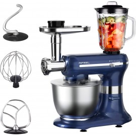 Aifeel Stand Mixer 6 in 1 Multifunctional Electric Kitchen Dough Mixer with 6QT Food Grade Bowl 3 Mixing Accessories Food Grinder Blender Sausage Kit 5 Speed Settings Retro blue B0882TDRXL