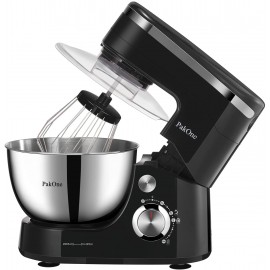 BONISO Stand Mixer 5.5-QT 600W Tilt Head Food Mixer with Dough Hook Beater and Whisk Kitchen Electric Mixer with Stainless Steel Bowl Splash Guard black B094Y1X55W