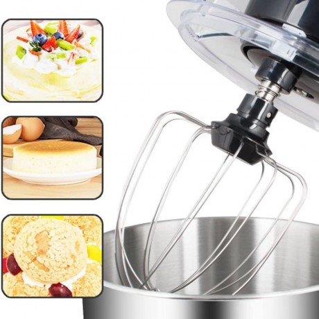 Genmine Stand Mixer 10-Speed 5.5-QT Tilt Head Food Mixer with Dough Hook Beater and Whisk Stainless Steel Bowl for Baking Bread,Cakes,Cookie,Pastries Muffins and WafflesBlack B09YGTM2JR