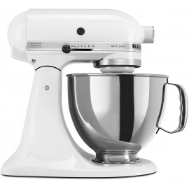 KitchenAid KSM150PSWH Artisan Series 5-Qt. Stand Mixer with Pouring Shield White B00005UP2K