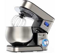 Stand Mixer 1200W Stainless Steel Mixer 5.3-QT LCD 