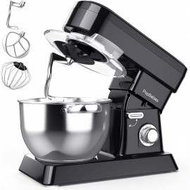 Stand Mixer PopBabies Dough Mixer Tilt-Head Kitchen Electric Mixer 7QT 800W 10-Speed Multifunctional Food Mixer with Dough Hook Mixing Beater and Whisk for home cooks Black B08QJ93GZF