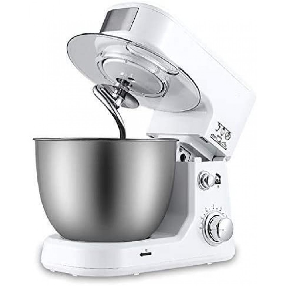 YAO-Household Stand Mixers Egg Beater Dough Mixer Stand Mixer Stainless Steel Tilt-Head 4L 6-Speed Multifunction Home Kitchen Fully Automatic Small Chef Machine B07ZR98G5N