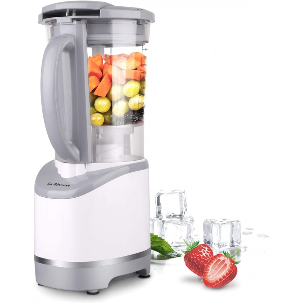 La Reveuse Multi-Functional Pulse Blender Countertop 400 Watts with 4.2-Cup Chopping Jar,for Blending Mixing,Mincing,White B082VS6ZTD