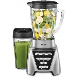Oster Blender | Pro 1200 with Glass Jar 24-Ounce Smoothie Cup Brushed Nickel B00XHXN54K