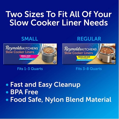 Reynolds Kitchens Slow Cooker Liners Regular Fits 3-8 Quarts 4 Count Pack of 12 48 Total B002U0KKK8
