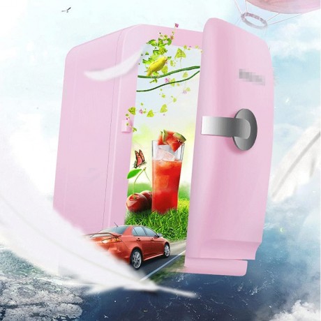 QIAOLI Mini Fridge with Freezer Mini Fridge 5 Litre AC DC Powered Beauty Fridge Thermoelectric Cooler and Warmer for Skincare Beverage Home and Travel Mini Fridge for Room with Glass Door B09GFQ3HGV