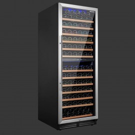 SOTOLA Wine Refrigerator 24 Inch Dual Zone Built-in or Freestanding Wine Fridge with Tempered Glass Door and Temperature Memory Function Quiet Operation Upgraded Compressor Wine Cooler B0B1Q4SWP3
