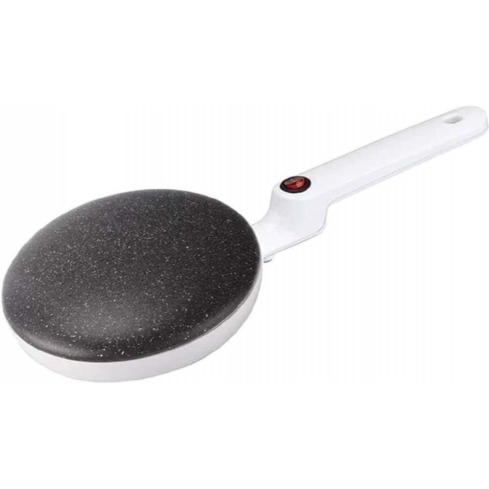 Crepe Crepe Maker With Handle Non-stick Electric Round Pancake Pan Crepe Machine 800W Plastic White 20cm-white B09XX52K89