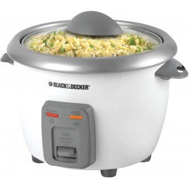 Black & Decker RC3406 3-Cup Dry 6-Cup Rice Cooker and Steamer White B000UWD9OW