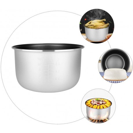 Cooker Inner Pot Rice Cooker Inside Pot Non Stick Pressure Cooker Pot Baking Cake Pot Mold for Home Kitchen B09ZXYMT46