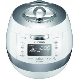 CUCKOO CRP-AHSS1009FN | 10-Cup Uncooked Induction Heating Pressure Rice Cooker | 17 Menu Options Auto-Clean Energy Saving Mode Stainless Steel Inner Pot Made in Korea | White B00KXCF4JC